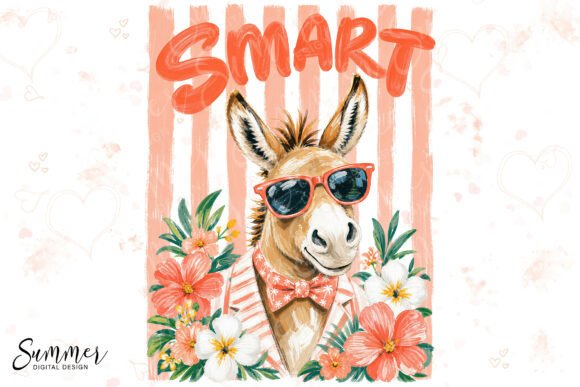 Download Smart Donkey Funny Summer Sublimation - Art Collection