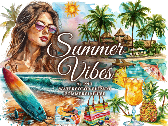 Download Summer Clipart - Summer Sublimation Png - Art Collection