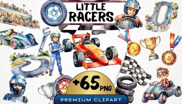 Download Racing Nursery Clipart Bundle - Art Collection