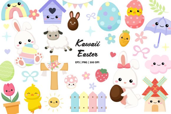 Download Easter Clipart &amp; Digital Stickers Bundle - Art Collection