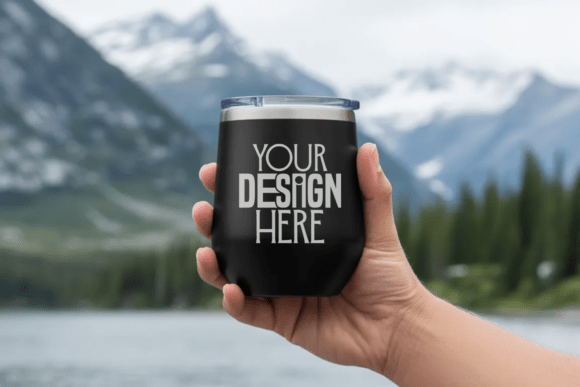 Download 12oz Wine Tumbler Mockup - Mockup Collection