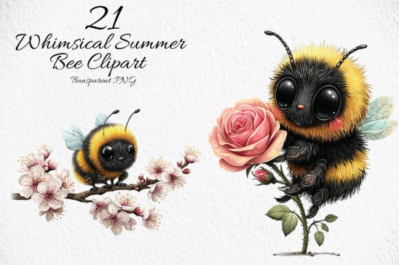 Download Whimsical Summer Bee Clipart - Art Collection