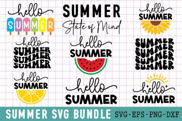 Download Hello Summer SVG Bundle - Hello summer svg Collection