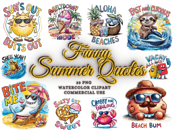 Download Funny Summer Sublimation Clipart PNG - Art Collection