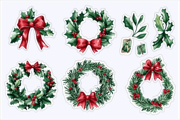 Download Merry Christmas Sticker Pack Vector Art - Art Collection