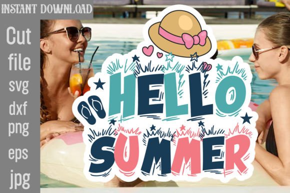 Download Hello Summer SVG Cut File - Hello summer svg Collection