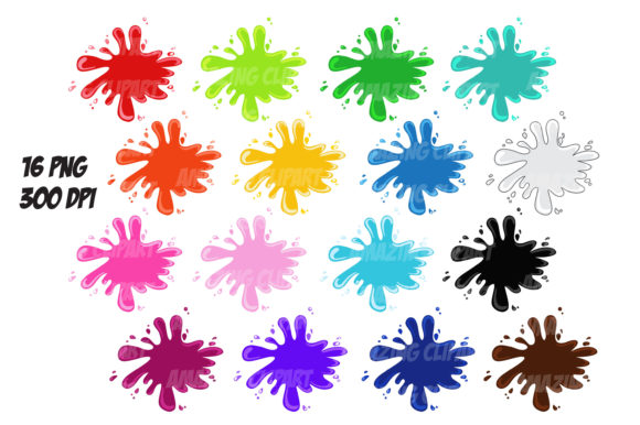 Download Paint Splashes Clip Art - Art Collection