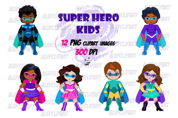 Download Superhero Kids Clipart - Art Collection
