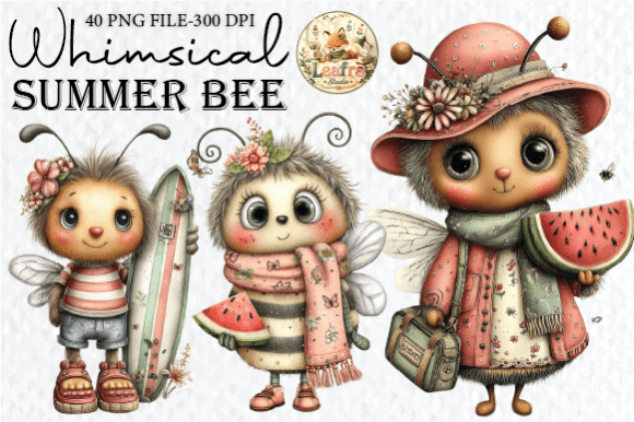 Download Whimsical Summer Bee Clipart - Art Collection