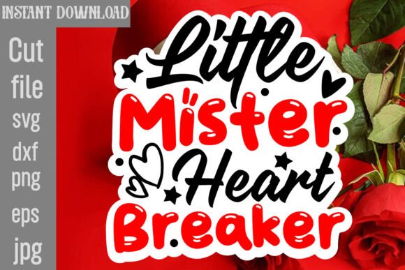 Download Little Mister Heart Breaker SVG Cut File - Art Collection
