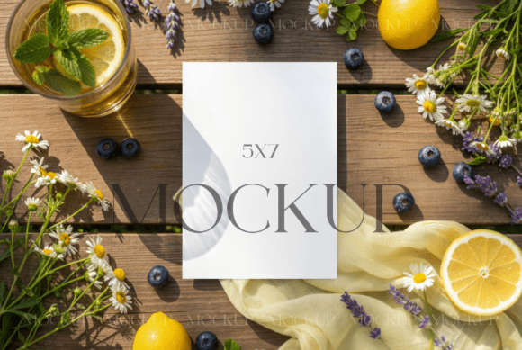 Download Lemon Wedding Card Mockup - Mockup Collection