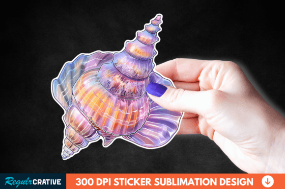 Download Ocean Seashell Sticker Clipart PNG Image - Art Collection