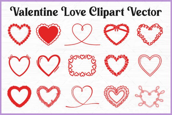 Download Valentine Heart Love PNG Vector Bundle - Art Collection