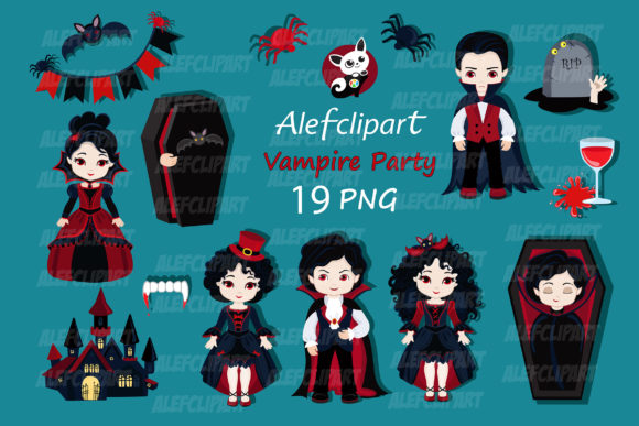 Download Vampire Party Digital Clip Art - Art Collection