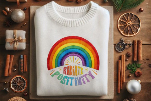 Download Radiate Positivity Rainbow Art - Art Collection
