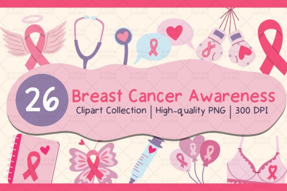 Download Breast Cancer Awareness Clipart Set - Art Collection