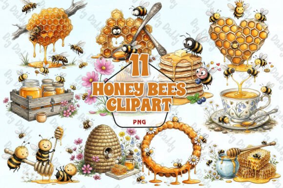 Download Honey Bees Clipart PNG - Art Collection