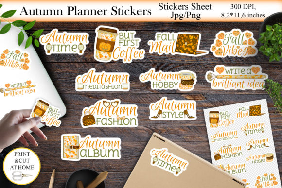 Download Autumn Planner Stickers Bundle Png - Planner stickers Collection
