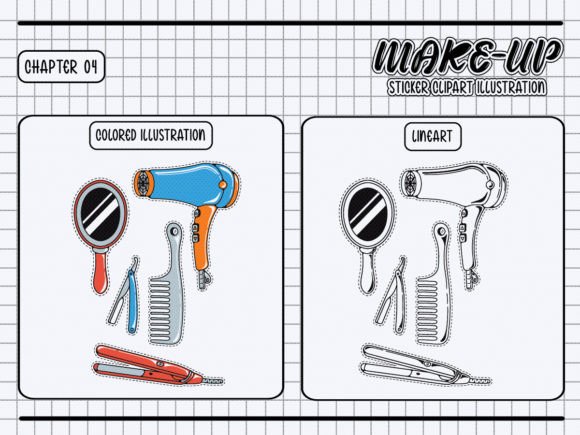 Download Hair Styling Tool Sticker Clipart Bundle - Art Collection