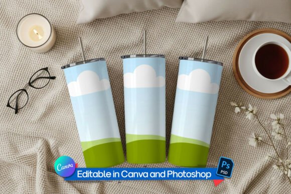 Download PSD and Canva Tumbler Mockup - Mockup Collection