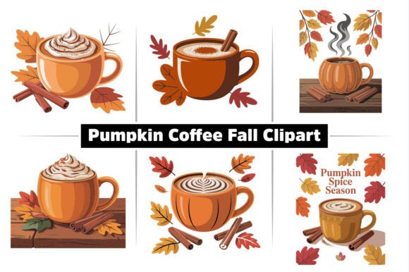 Download Autumn Pumpkin Fall Coffee Cup Clipart - Art Collection