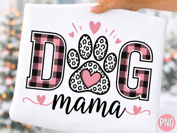 Download Buffalo Plaid Leopard Dog Mama PNG - Dog mama png Collection