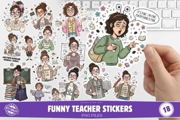 Download Funny Teacher Stickers - Teacher stickers Collection