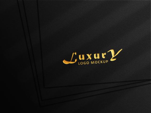 Download Gold Foiled Luxury Logo Mockup - Mockup Collection
