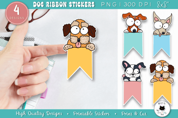 Download Funny Dog Sticker Pack | Ribbon Stickers - Sticker pack Collection