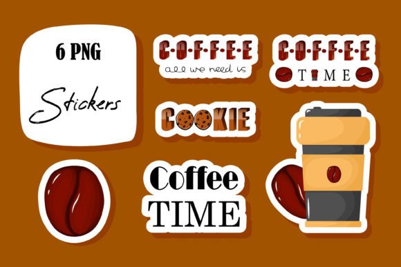 Download Coffee Printable Sticker Bundle Clip Art - Art Collection