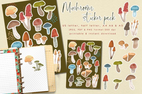 Download Forest Mushroom Sticker Pack - Sticker pack Collection