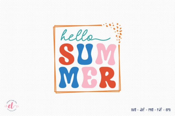 Download Retro Hello Summer SVG Cut File - Hello summer svg Collection
