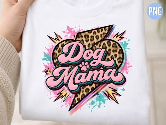 Download Pink Lightning Bolt Leopard Dog Mama PNG - Premium Resources