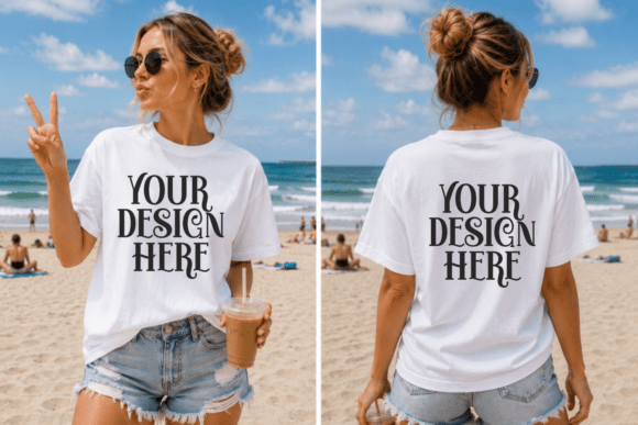 Download Bella Canvas 3001 Front and Back Mockup - Mockup Collection