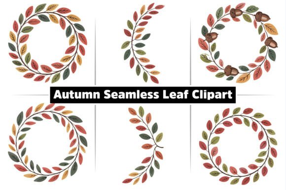 Download Autumn Fall Seamless Leaf Circle Clipart - Art Collection