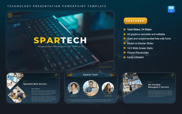 Download SPARTECH - Technology Keynote Template - Art Collection