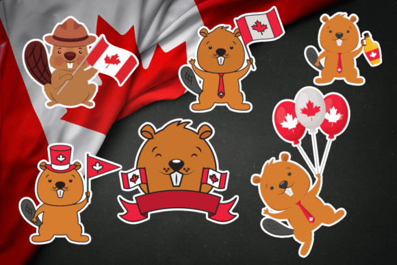 Download Canadian Beaver Canada Day Sticker Pack - Sticker pack Collection