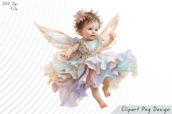 Download Whimsical Baby Fairy PNG Clipart - Art Collection